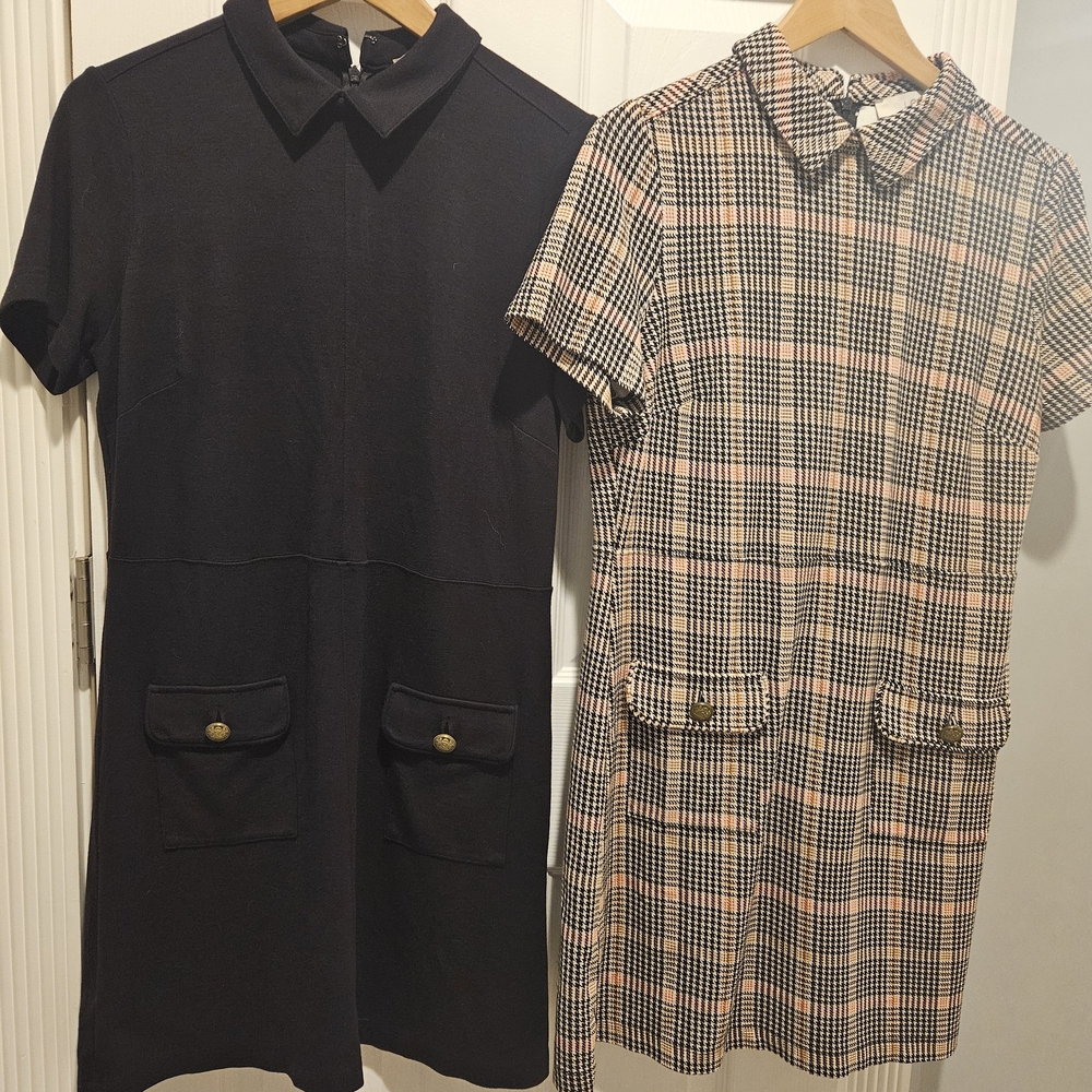 LOFT B Plaid Mini Dresses